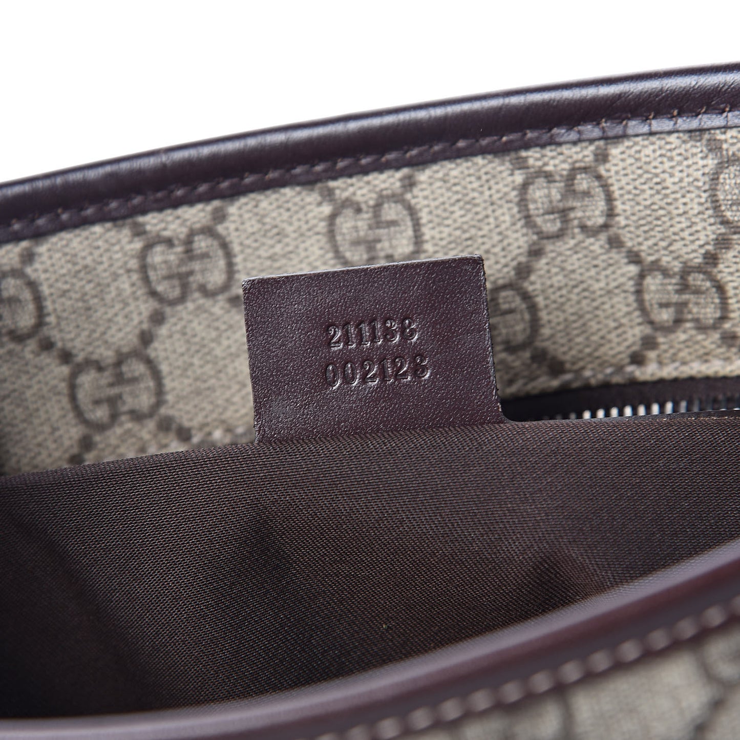 GG Supreme Monogram Small Joy Tote Dark Brown