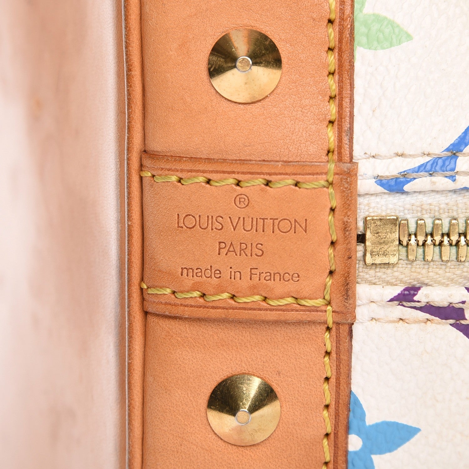 Louis Vuitton Monogram Multicolor Alma White 7 of 8