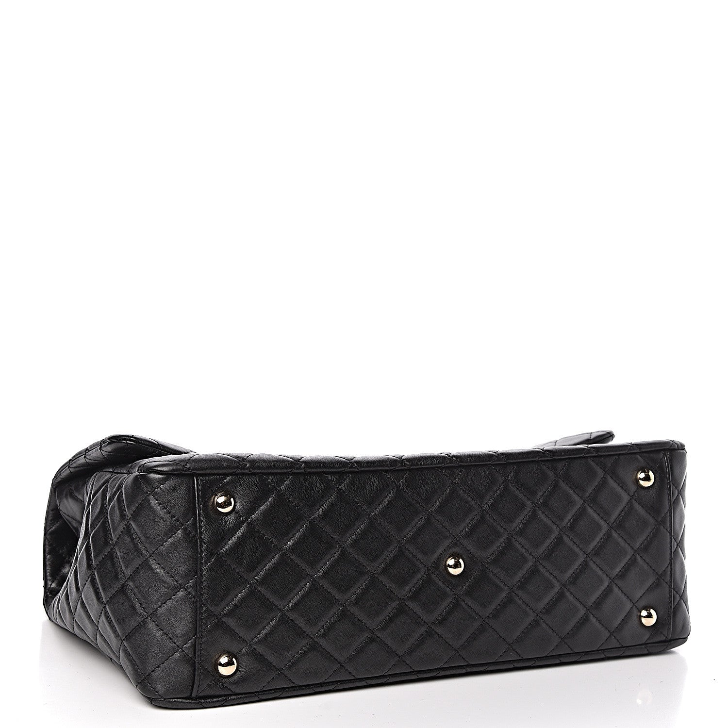 Chanel Calfskin Quilted XXL Travel Flap Bag Black 4 of 11