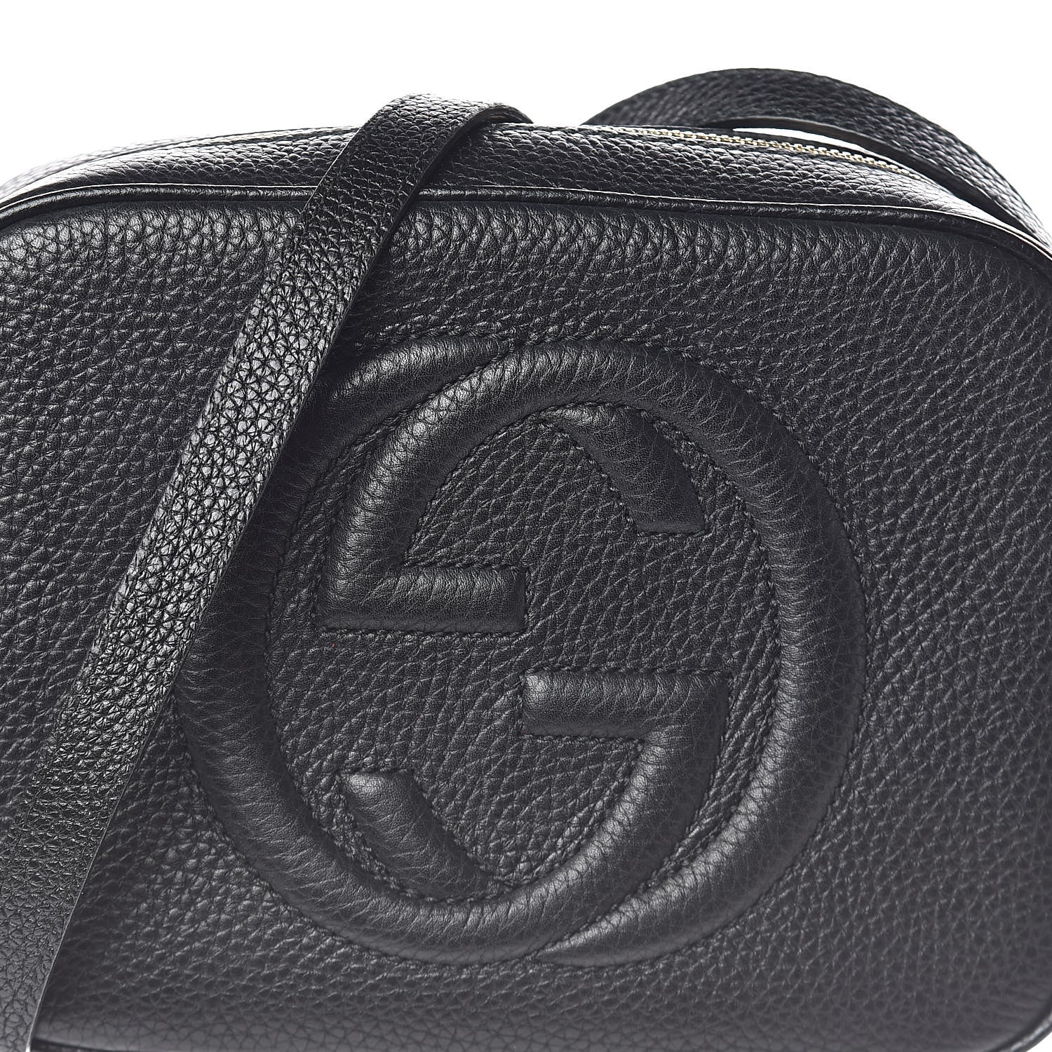 Gucci Pebbled Calfskin Small Soho Disco Bag Black 7 of 9