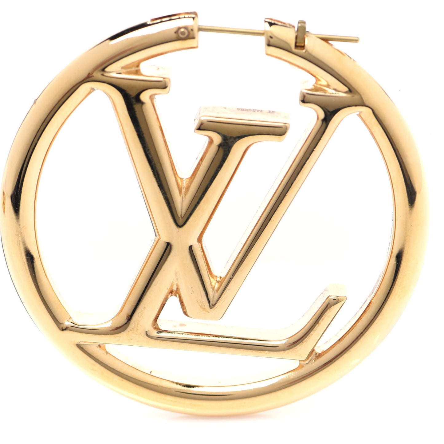 Metal Louise Hoop Earrings Gold
