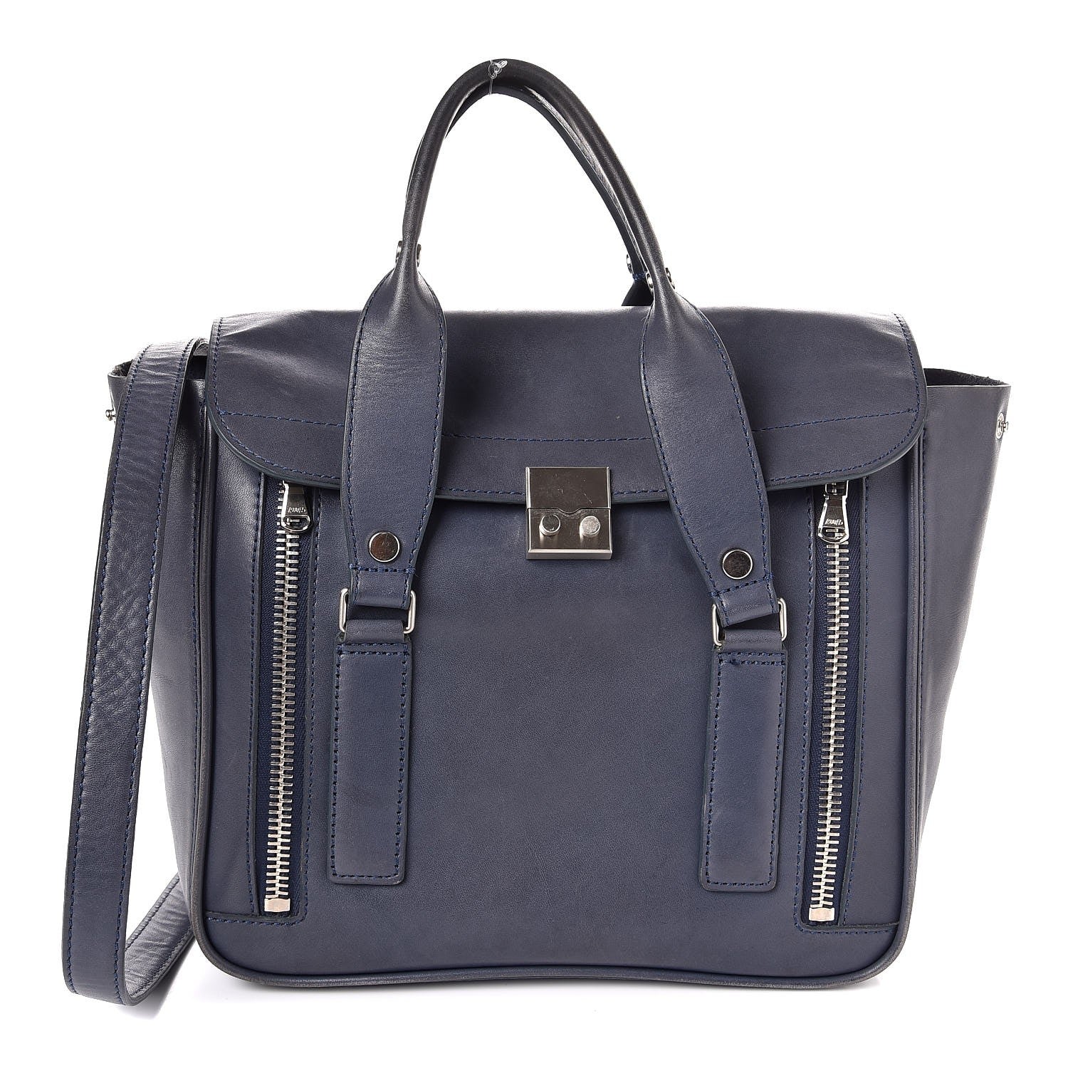 3.1 Phillip Lim 3.1 Lambskin Mini Pashli Satchel Marine 1 of 14