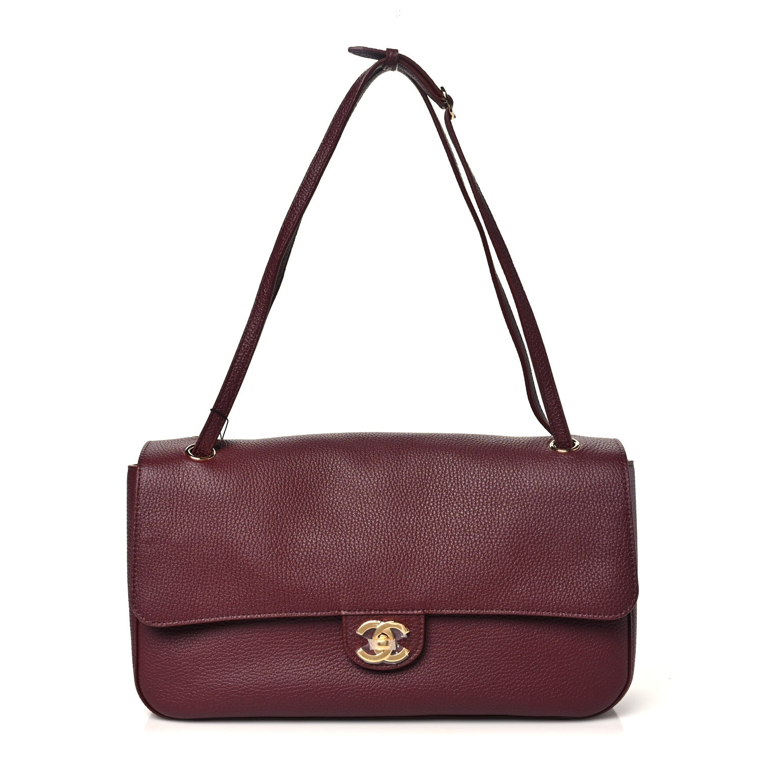 Chanel Grained Calfskin Small Souplissimo Maxi Flap Burgundy 1 of 11
