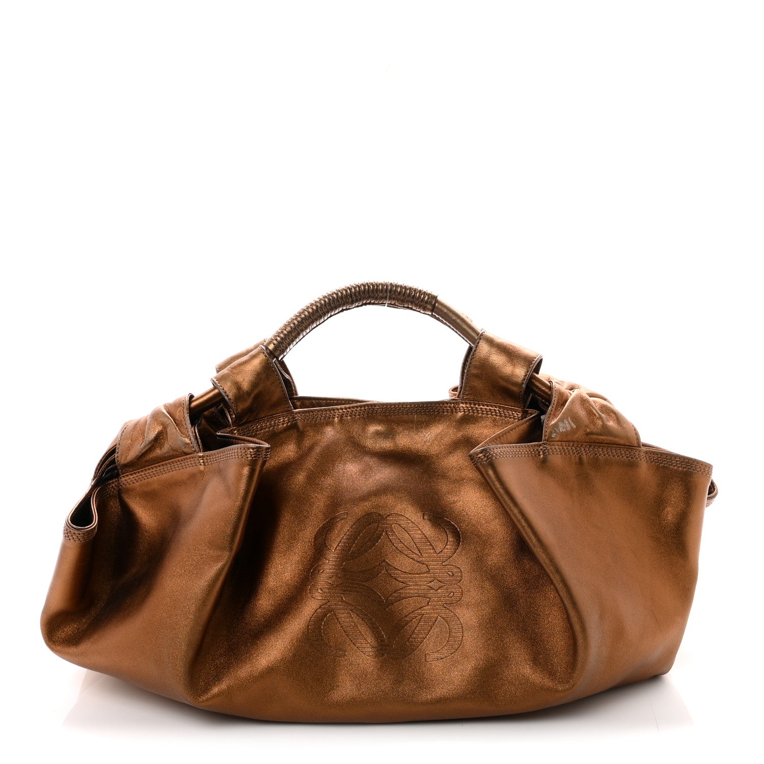 Loewe Metallic Nappa Aire Shoulder Bag Bronce 1 of 8