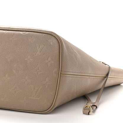Louis Vuitton Empreinte Monogram Giant Neverfull MM Tourterelle 10 of 10