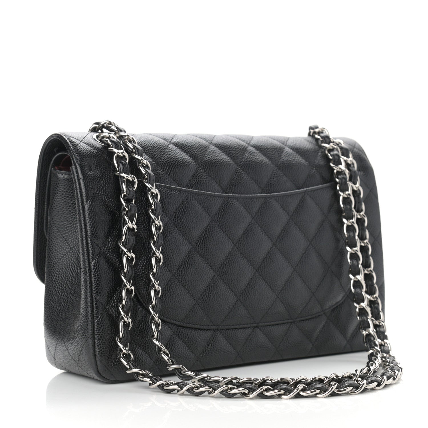 Chanel Caviar Quilted Jumbo Double Flap Black 3 of 9