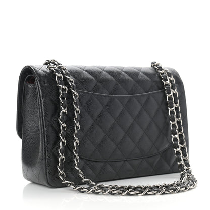 Chanel Caviar Quilted Jumbo Double Flap Black 3 of 9