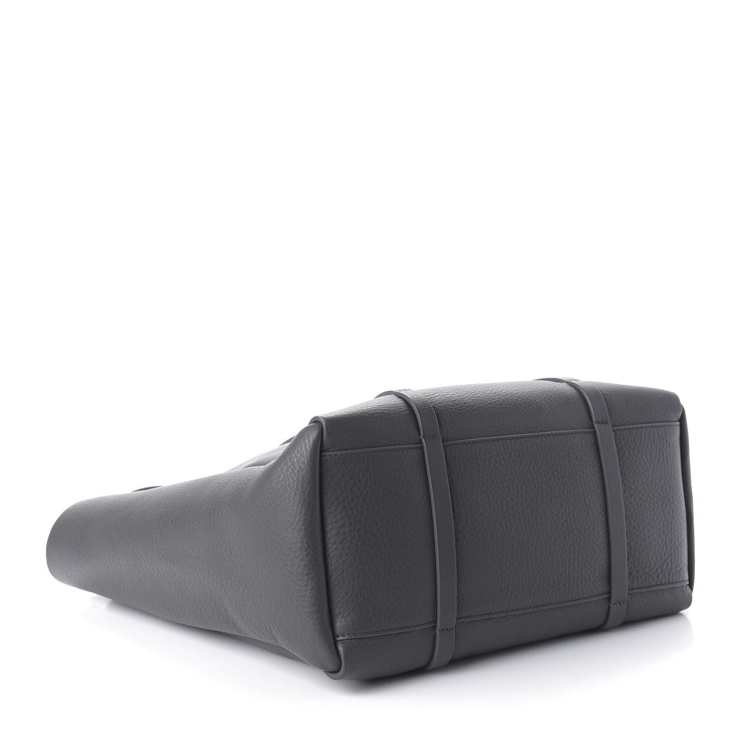 Veau Baltimore Double Sided Small Everyday Tote Gris Fossile Black