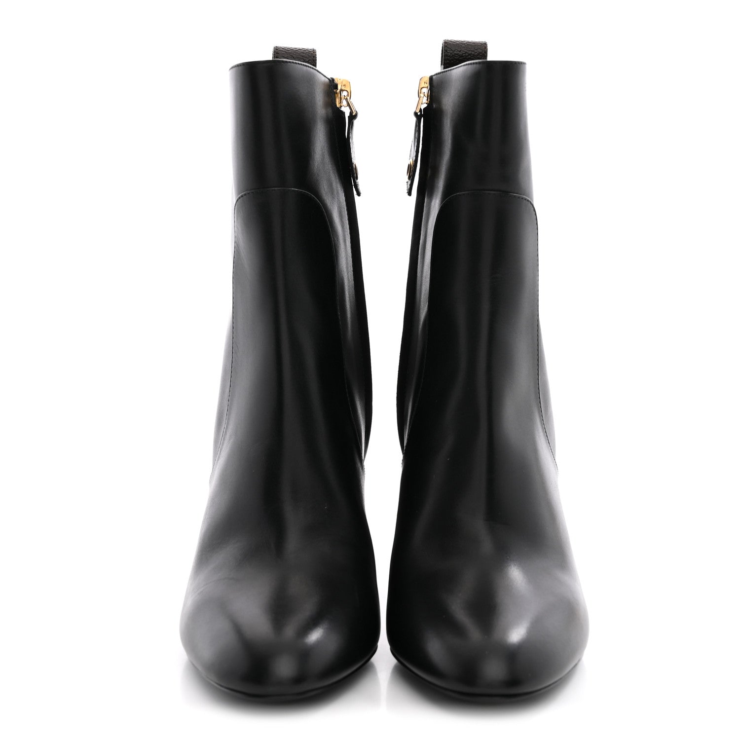 Louis Vuitton LV X YK Calfskin Monogram Silhouette Ankle Boots 37.5 Black 3 of 12