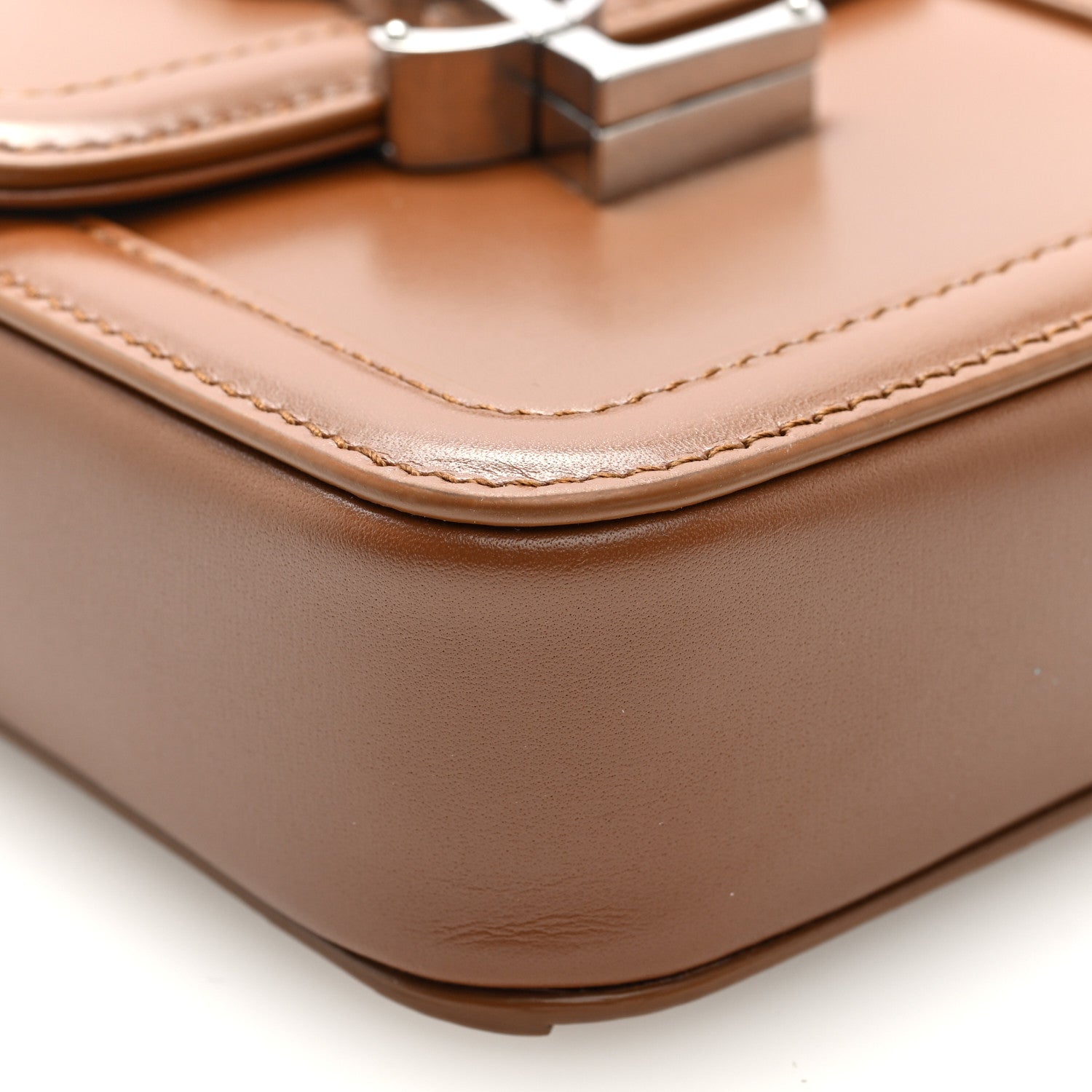 Saint Laurent Smooth Calfskin Mini Solferino Satchel Fox 8 of 10