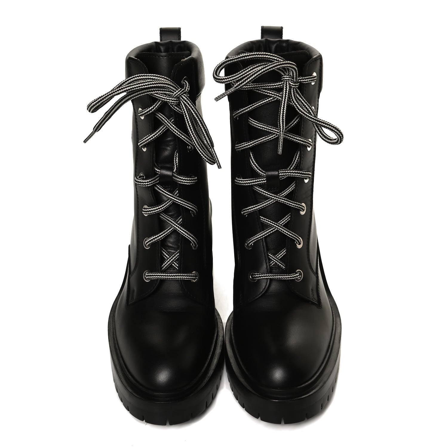 Hermes Calfskin Bridge Ankle Boots 36 Black 5 of 12