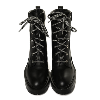 Hermes Calfskin Bridge Ankle Boots 36 Black 5 of 12