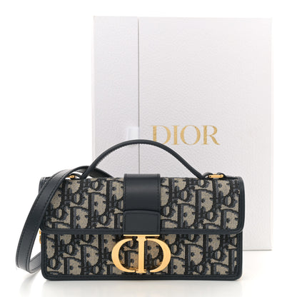 Christian Dior Oblique 30 Montaigne Mini Miss Montaigne Flap Blue 11 of 11