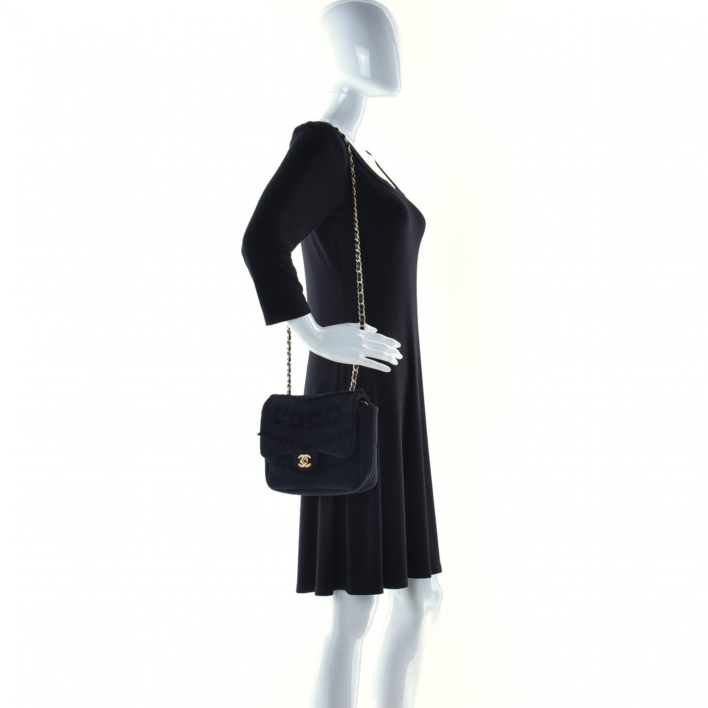 Denim Coco Flap Black