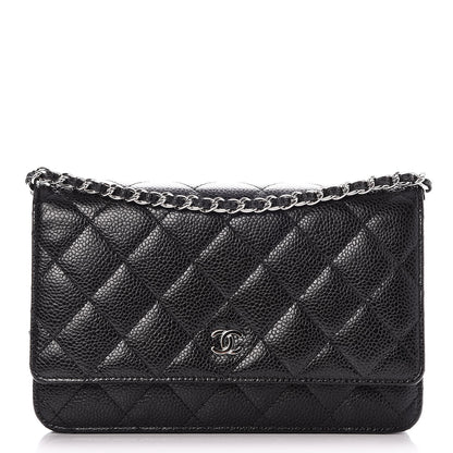 Chanel Caviar Quilted Wallet On Chain WOC Black 1 of 9