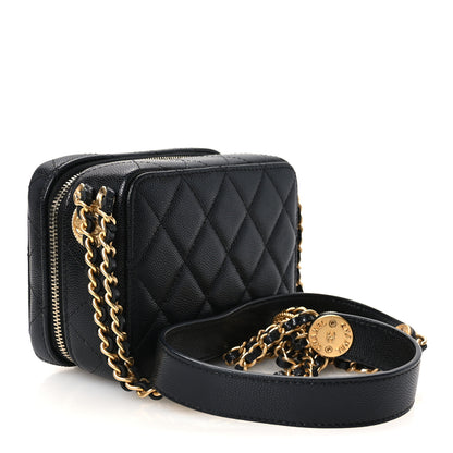 Chanel Caviar Quilted Twist Your Buttons Clutch With Chain Black 3 of 11