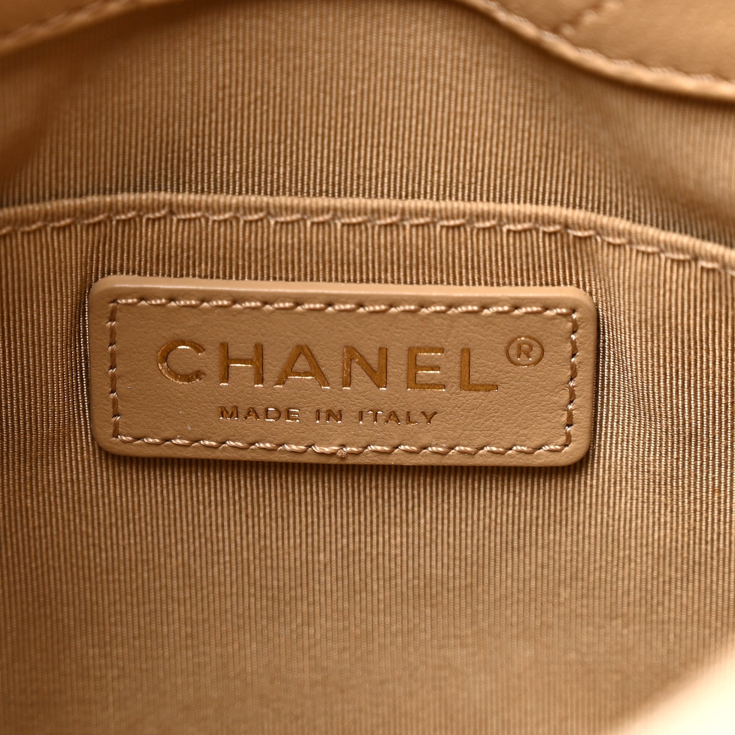 Chanel Caviar Quilted Large Rolled Up Bucket Drawstring Bag Beige 6 of 11