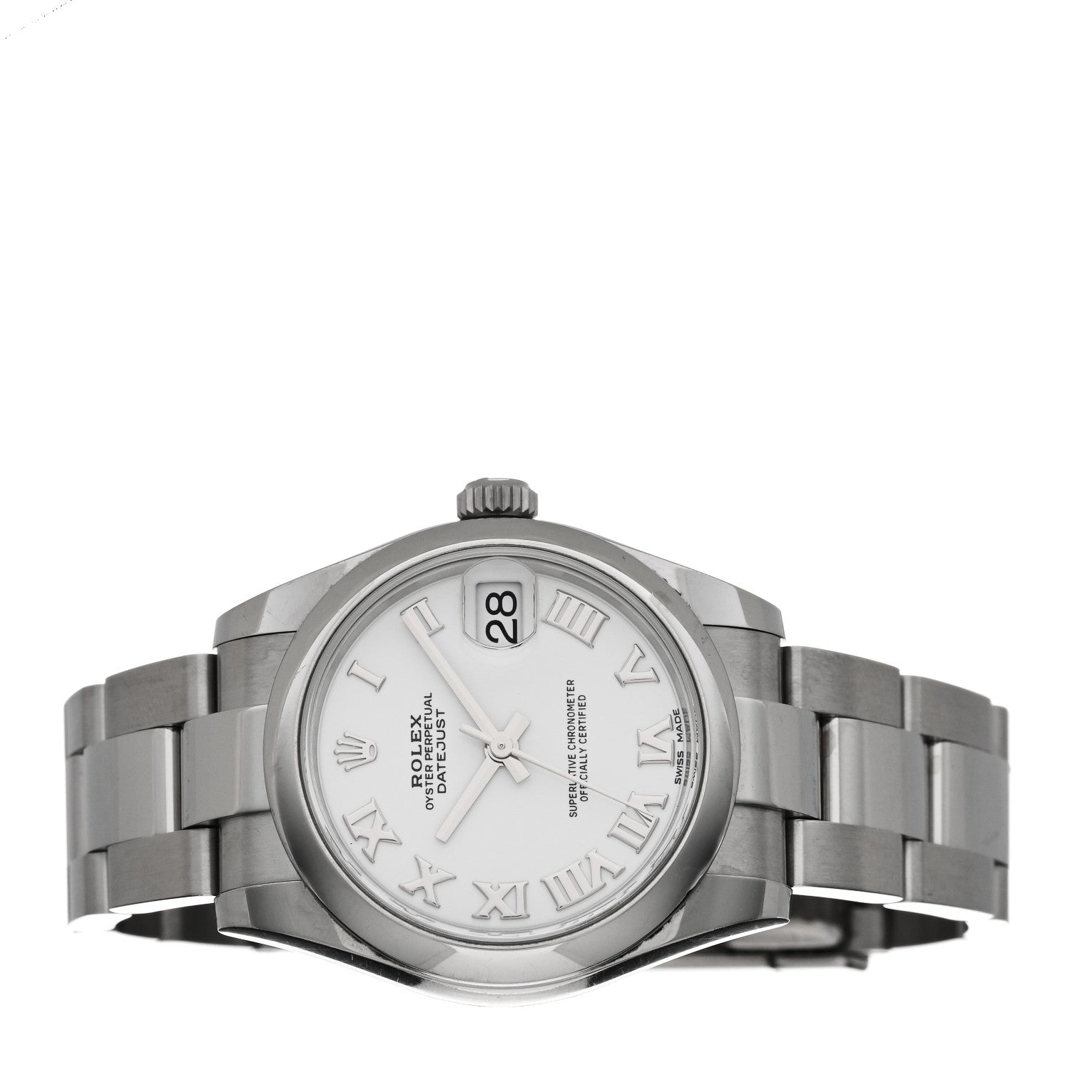 Rolex Stainless Steel 26mm Oyster Perpetual Datejust Watch White Roman 178240 2 of 5