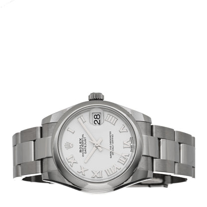 Rolex Stainless Steel 26mm Oyster Perpetual Datejust Watch White Roman 178240 2 of 5