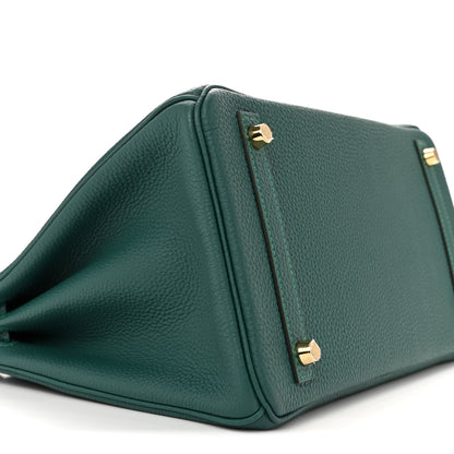 Hermes Togo Birkin 30 Malachite 16 of 23