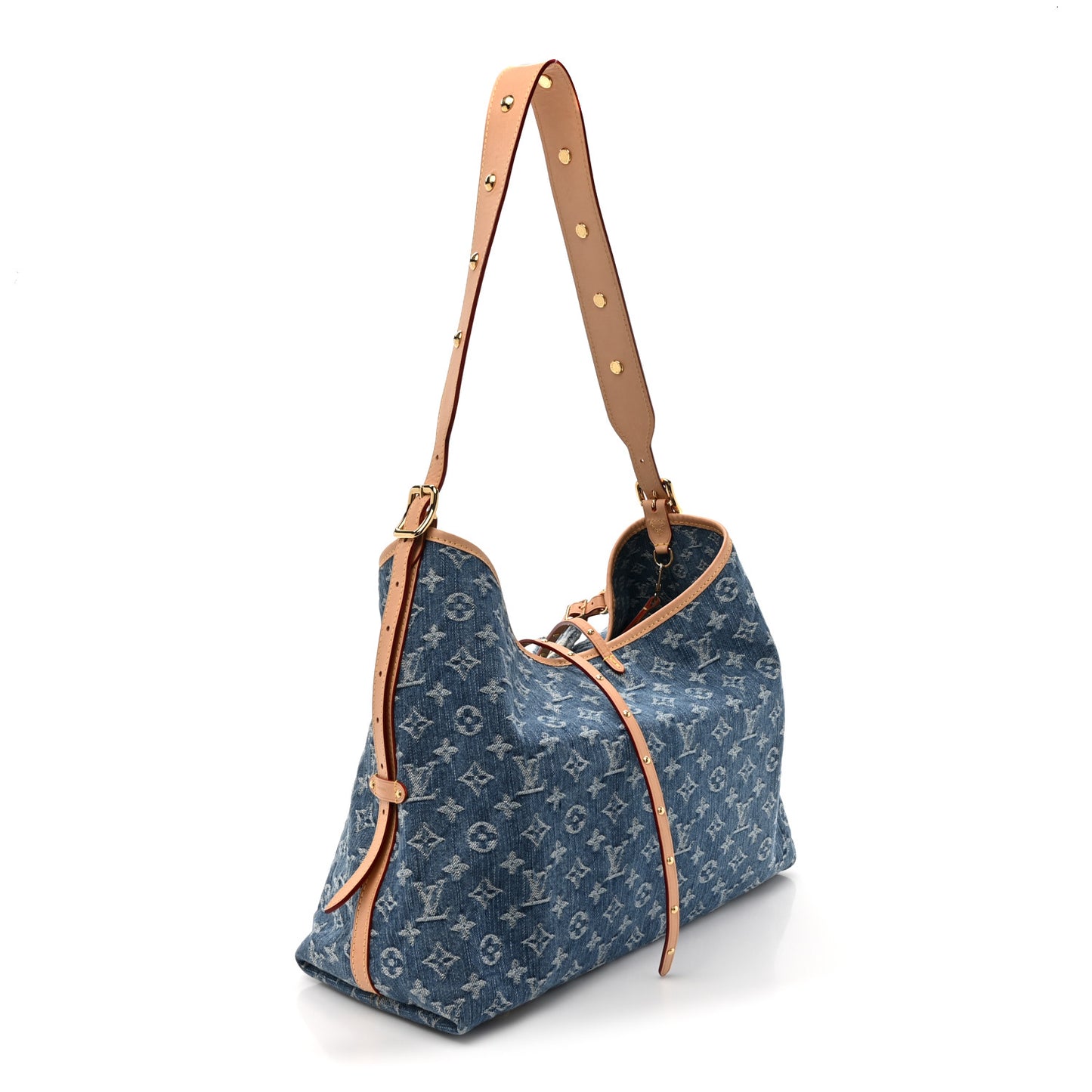 Monogram Denim CarryAll MM Blue
