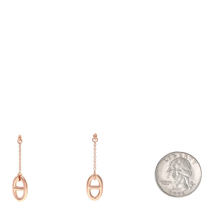 Hermes 18K Rose Gold PM Farandole Drop Earrings 2 of 5