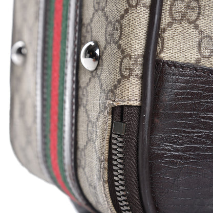 Gucci GG Plus Monogram Small Web Trolley Brown 19 of 41