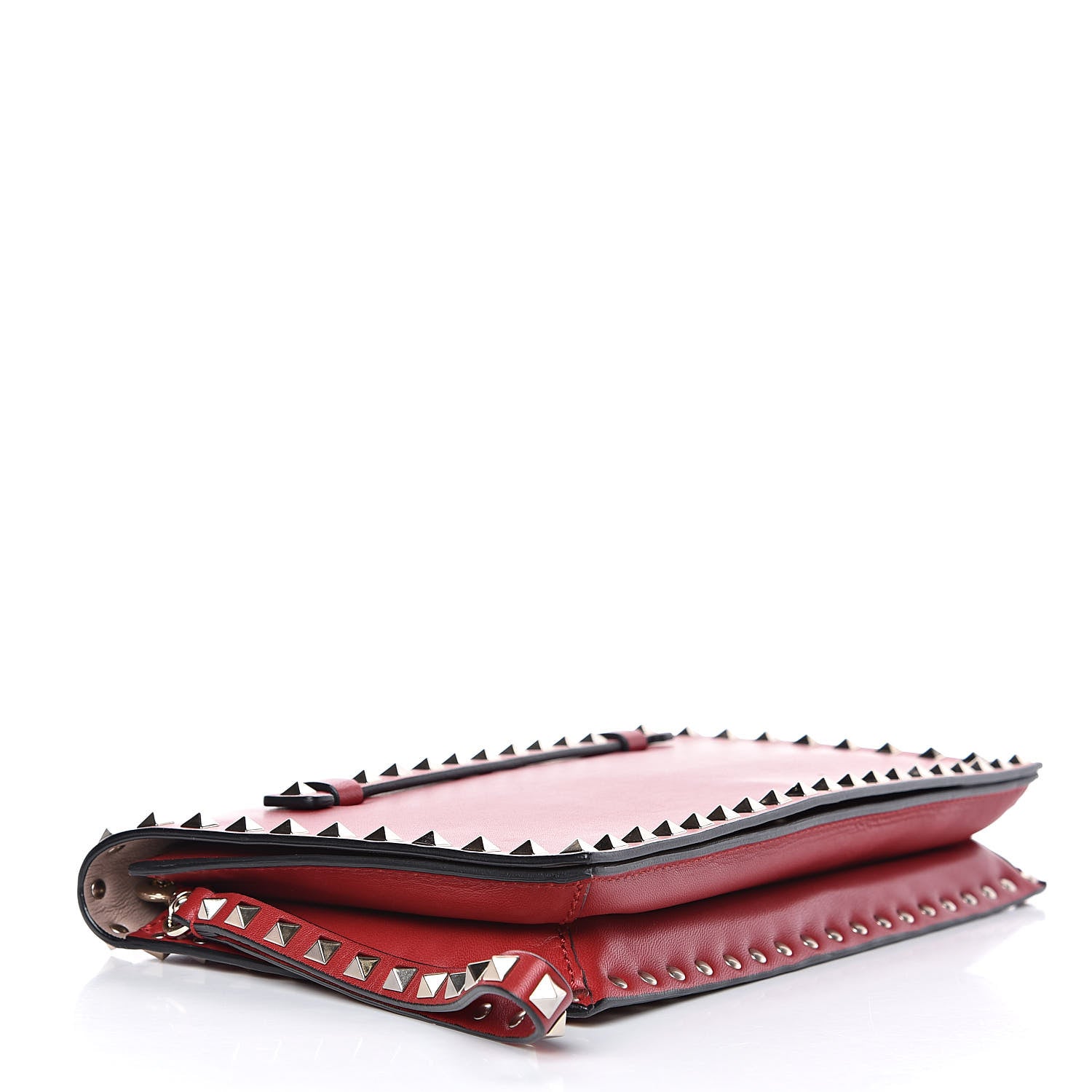 Valentino Garavani Nappa Rockstud Wristlet Clutch Rosso Valentino 4 of 10