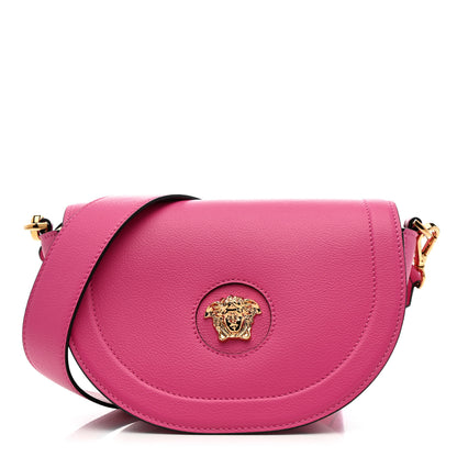 Versace Grained Calfskin La Medusa Small Shoulder Bag Pink 1 of 10
