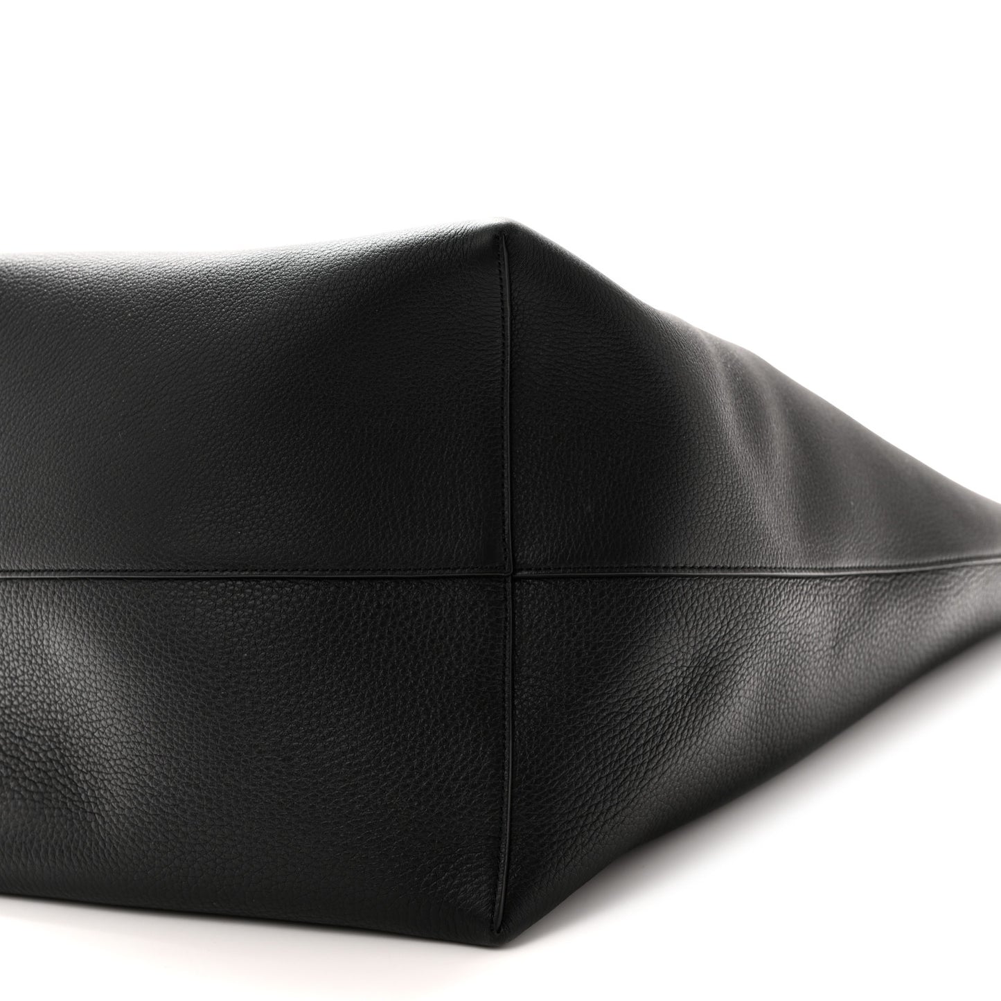 Grained Calfskin Large N/S Park Tote Black
