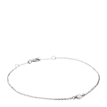 Tiffany Sterling Silver Diamond .05ct Elsa Peretti Diamonds by the Yard Bracelet 1 of 6