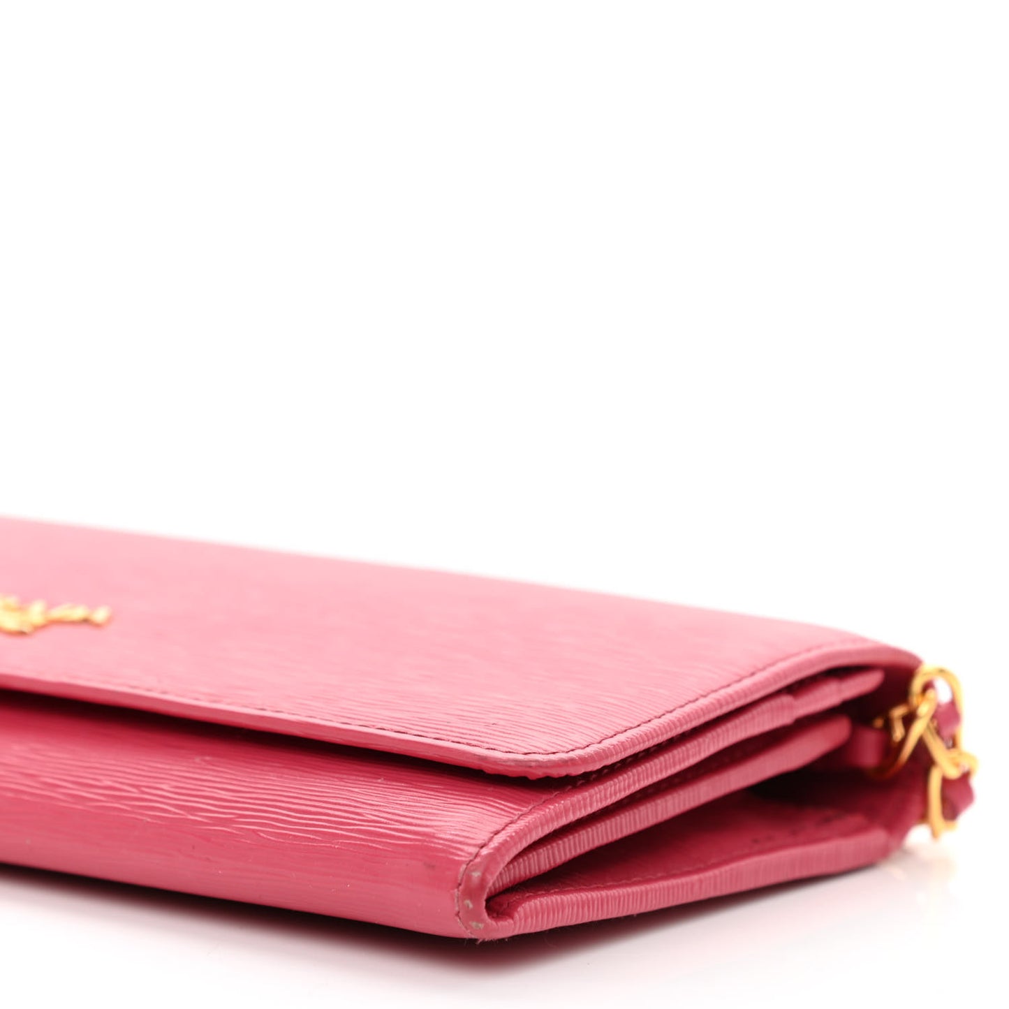 Vitello Move Metal Oro Chain Wallet Peonia