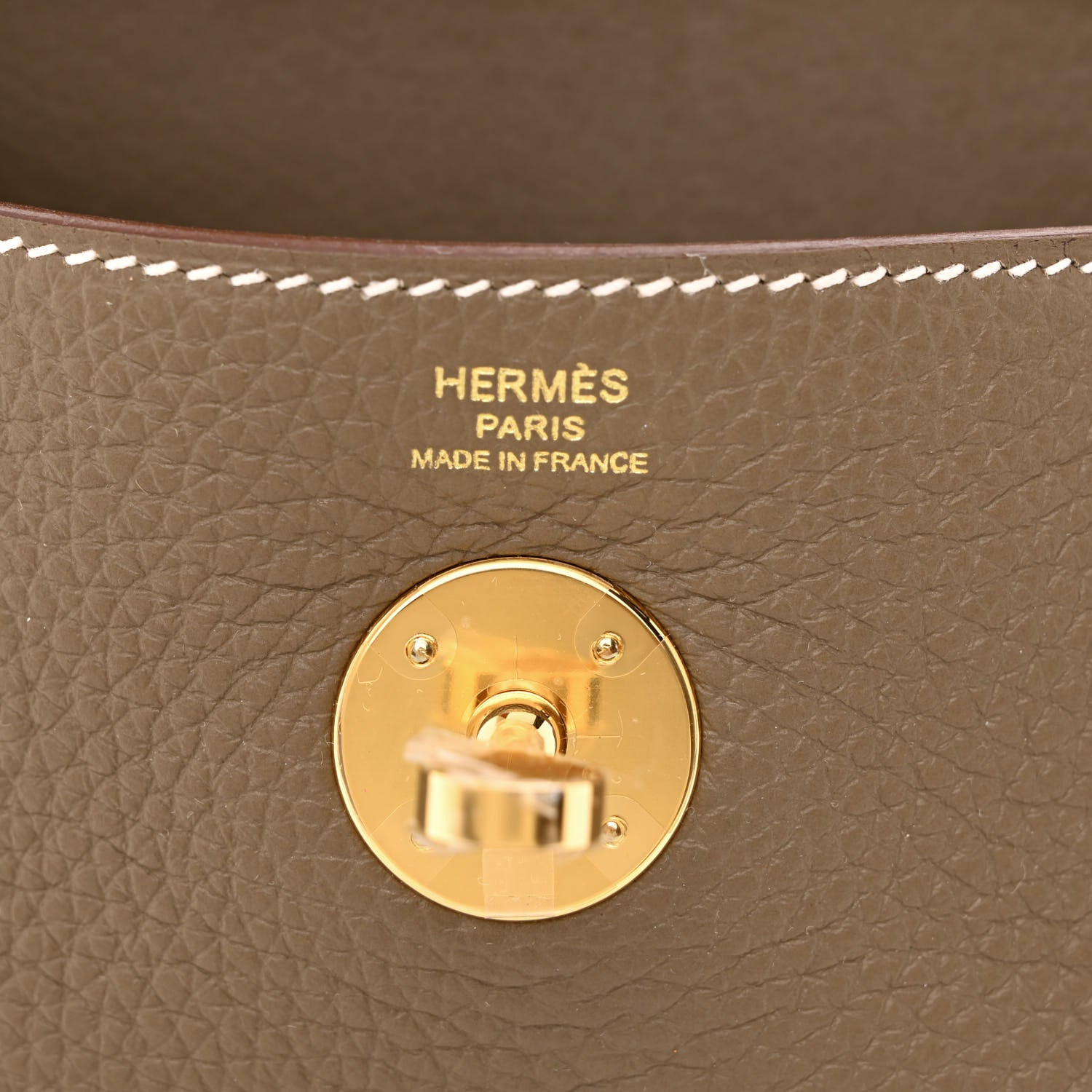 Hermes Taurillon Clemence Lindy 26 Etoupe 6 of 11