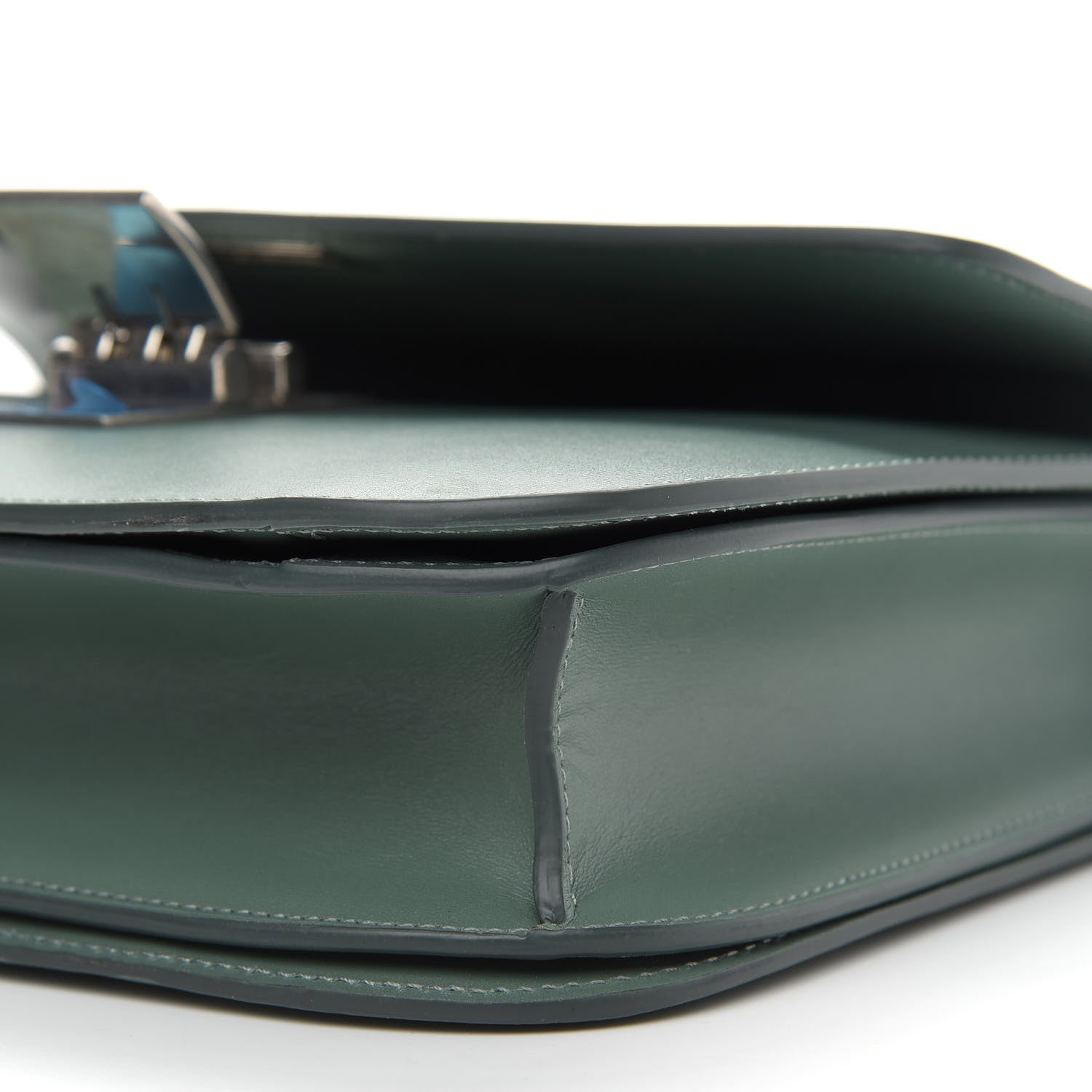 Celine Box Calfskin Medium Classic Box Flap Bag Jade 9 of 15