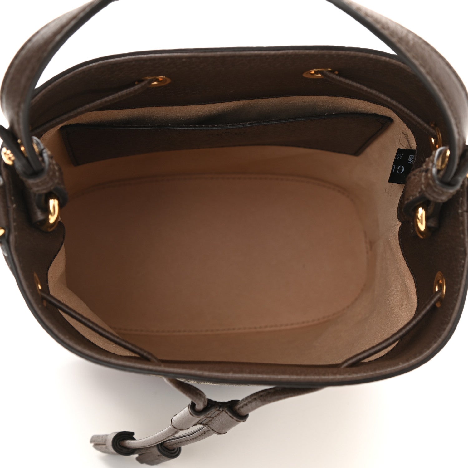 Gucci GG Supreme Monogram Web Small Ophidia Bucket Bag Brown 4 of 7