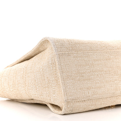 Chanel Canvas Medium Deauville Tote Light Beige 9 of 11