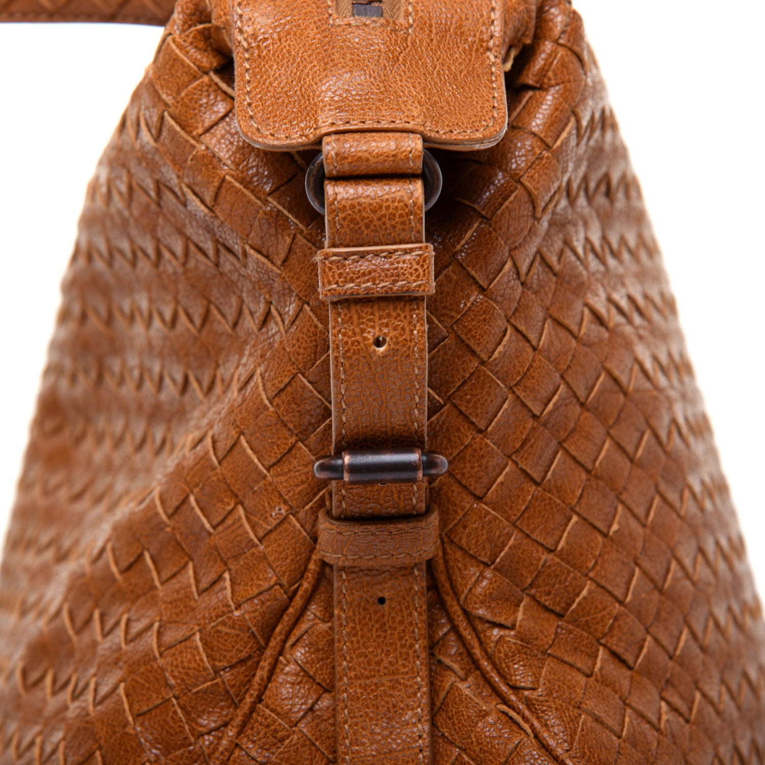 Bottega Veneta Goatskin Intrecciato Belly 76 Bag Brown 11 of 12