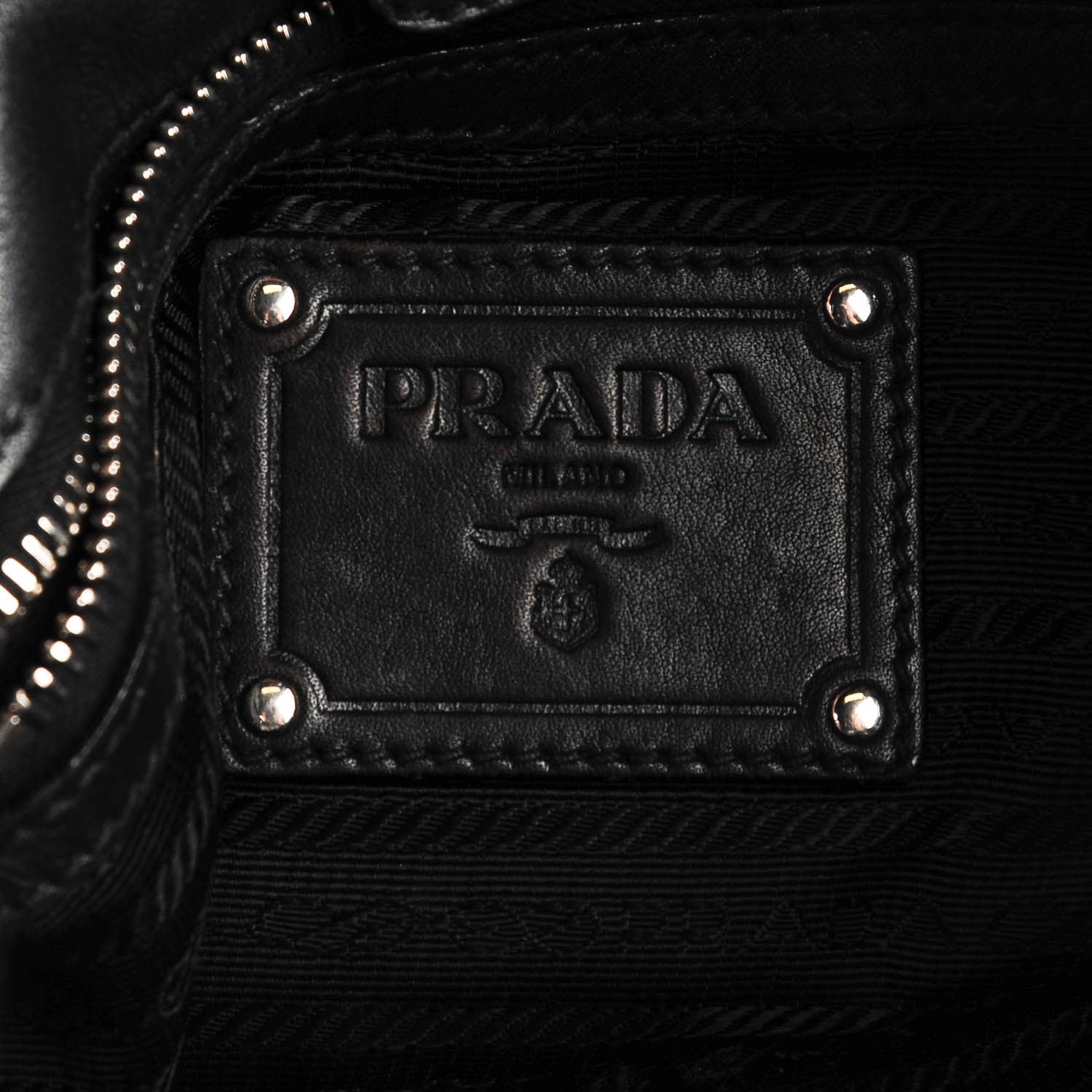 Prada Soft Calf Pleated Hobo Nero Black 8 of 10