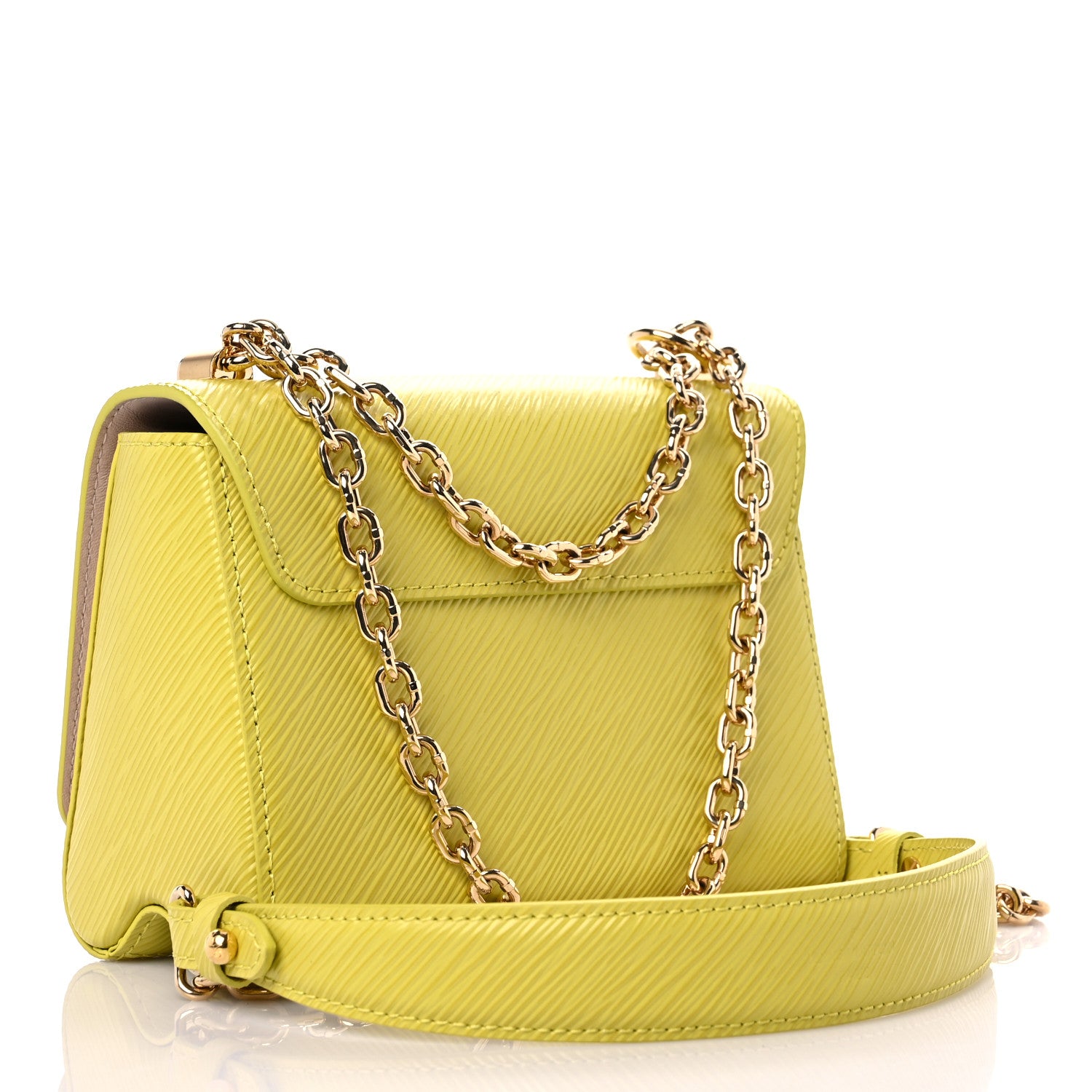 Louis Vuitton Epi Twist Shoulder Bag PM Citron Yellow 2 of 7