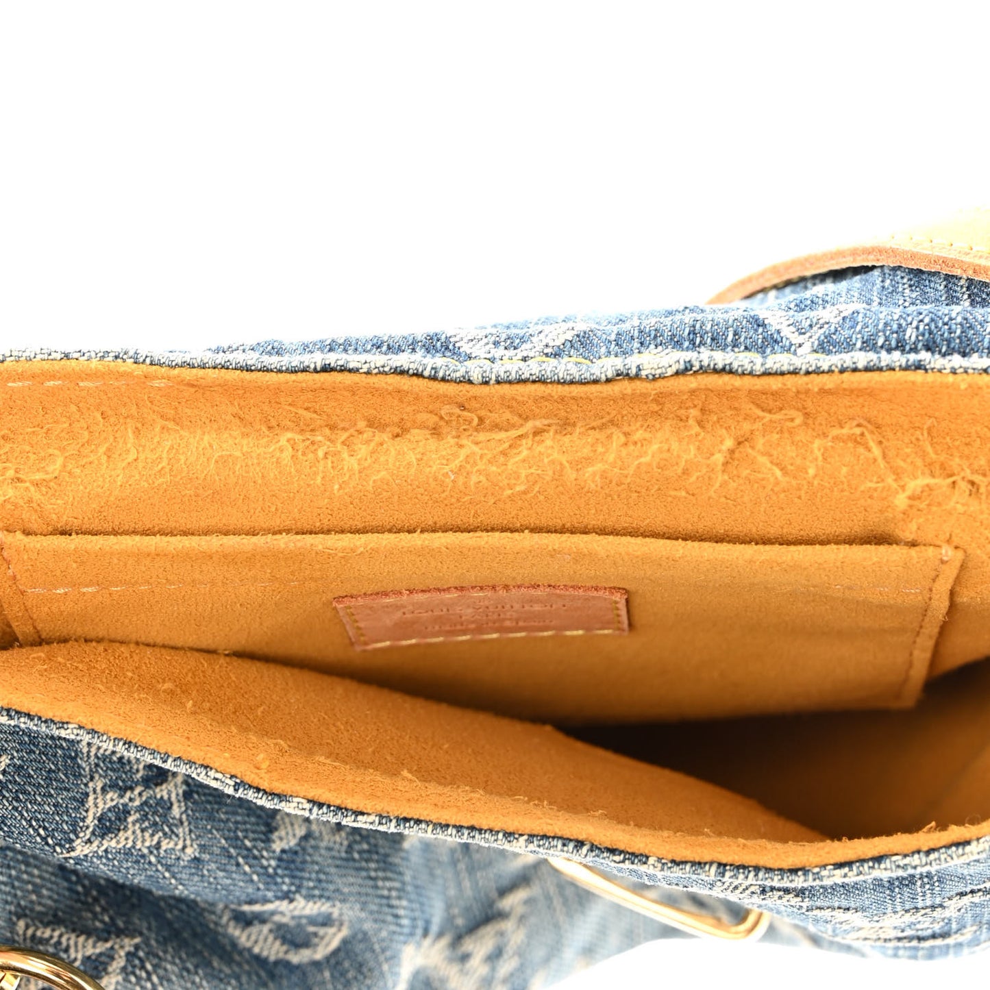 Monogram Denim Mini Pleaty Blue