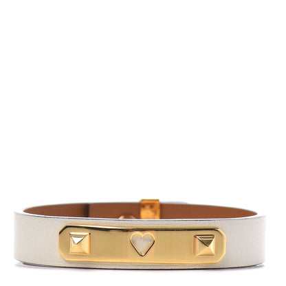 Hermes Swift Mini Dog Clous Carres Bracelet Craie 3 of 5