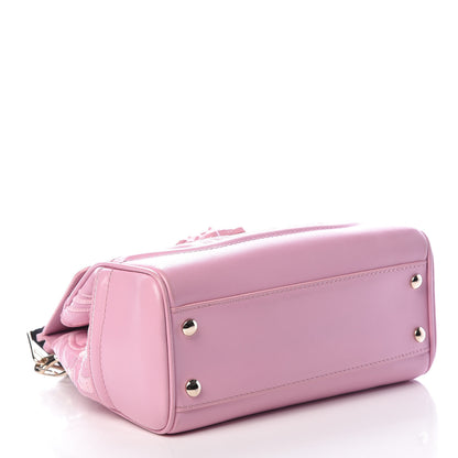 Versace Calfskin Embroidered Medium Baroque Palazzo Empire Bag Pink 5 of 15