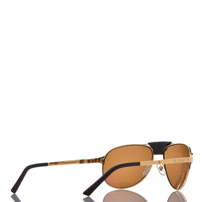 Cartier Santos Dumont Aviator Sunglasses A08A90F Gold 4 of 8