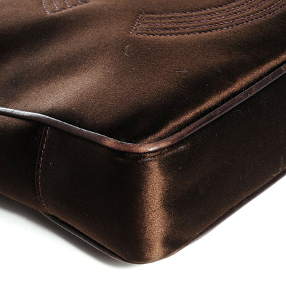 Chanel Satin Chain CC Shoulder Bag Brown 5 of 9