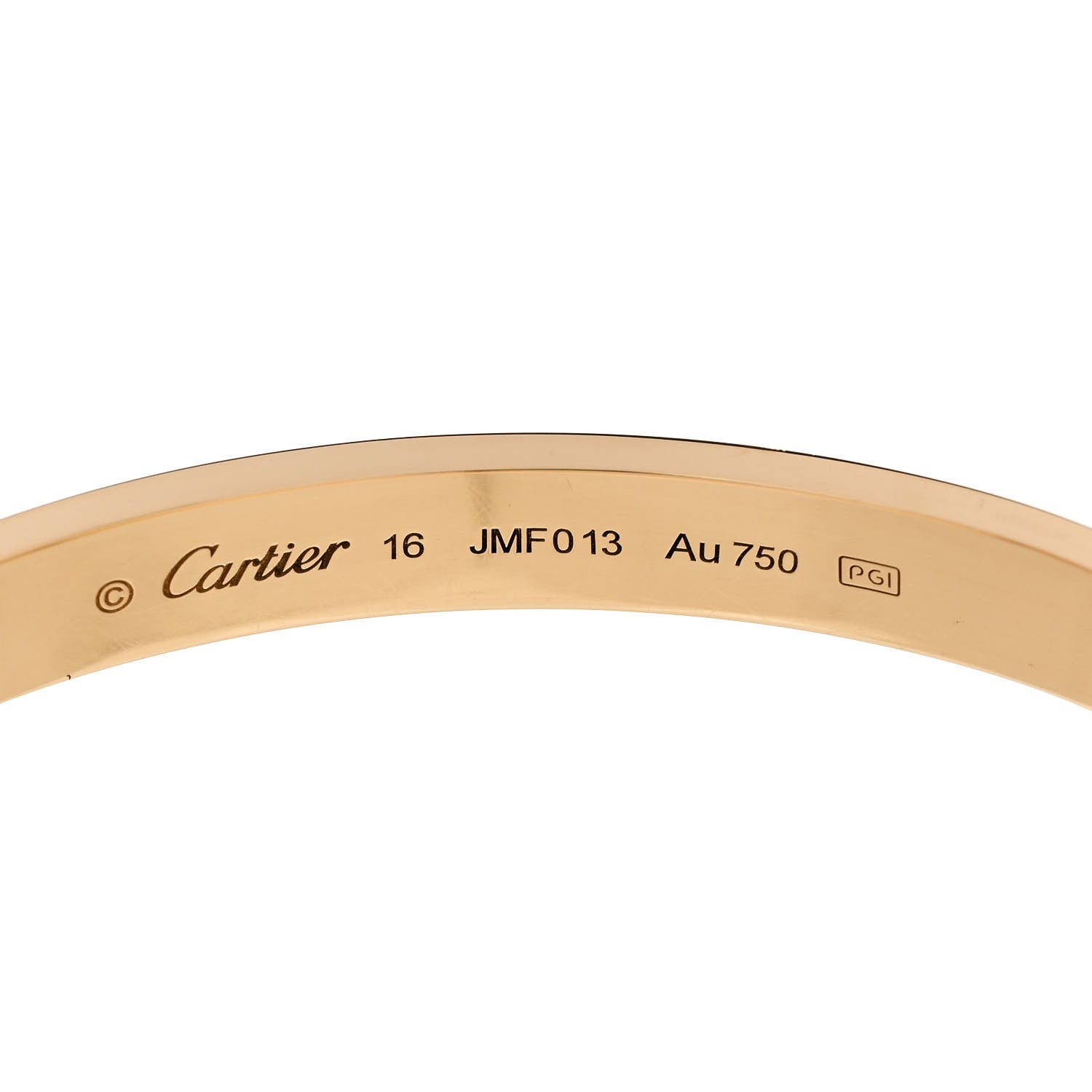Cartier 18k Yellow Gold Love Bracelet 16 6 of 8
