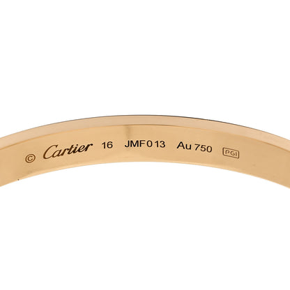 Cartier 18k Yellow Gold Love Bracelet 16 6 of 8
