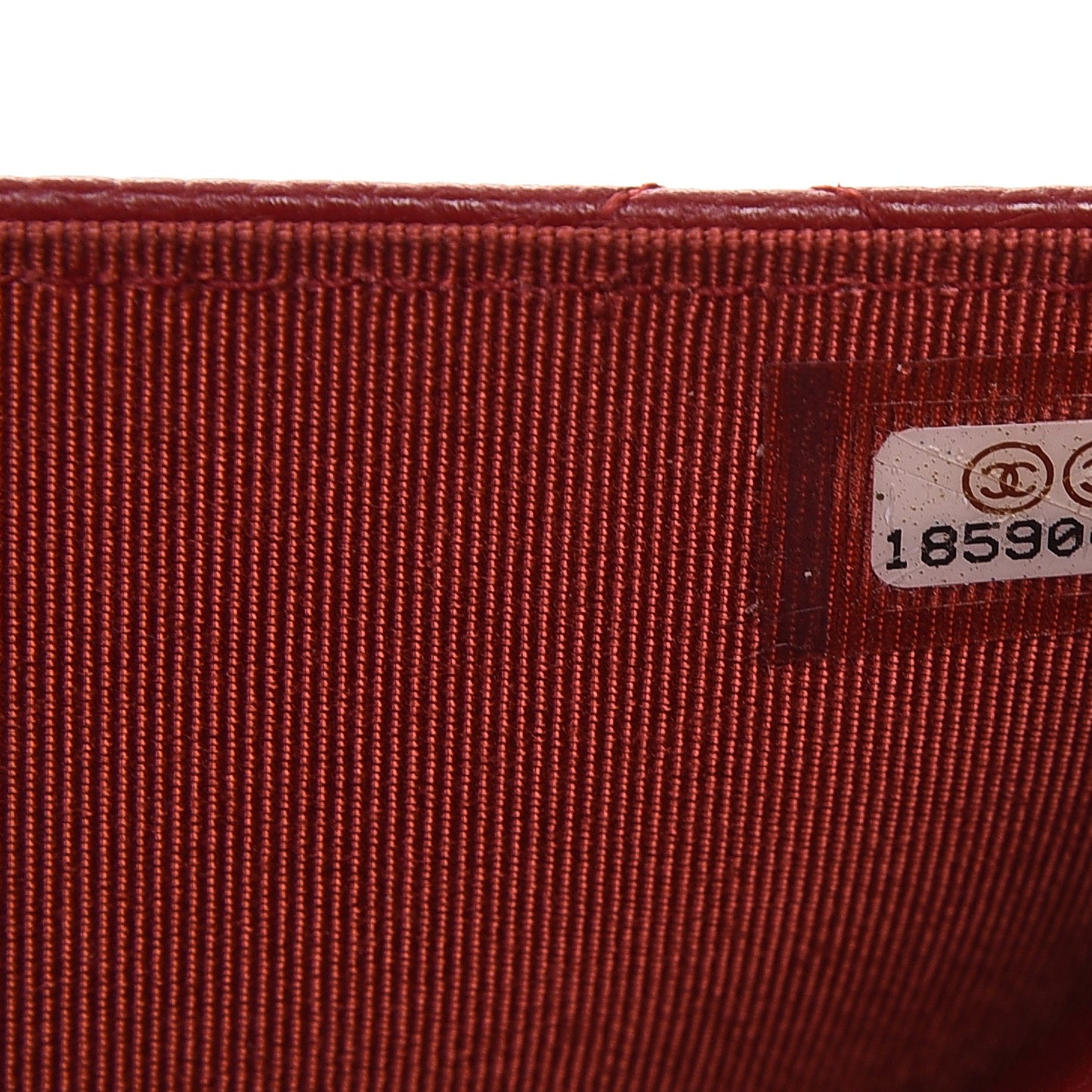 Caviar Quilted Wallet on Chain WOC Red