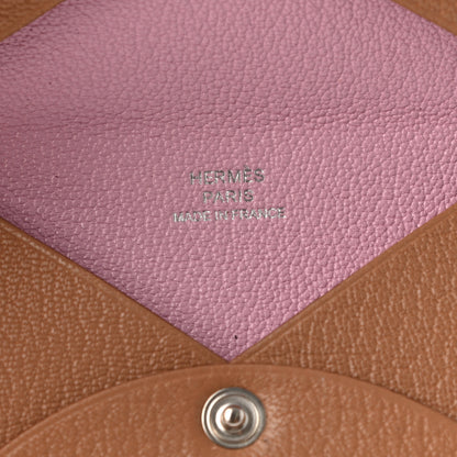 Hermes Chevre Mysore Verso Calvi Card Case Quebracho Mauve Sylvestre 6 of 8