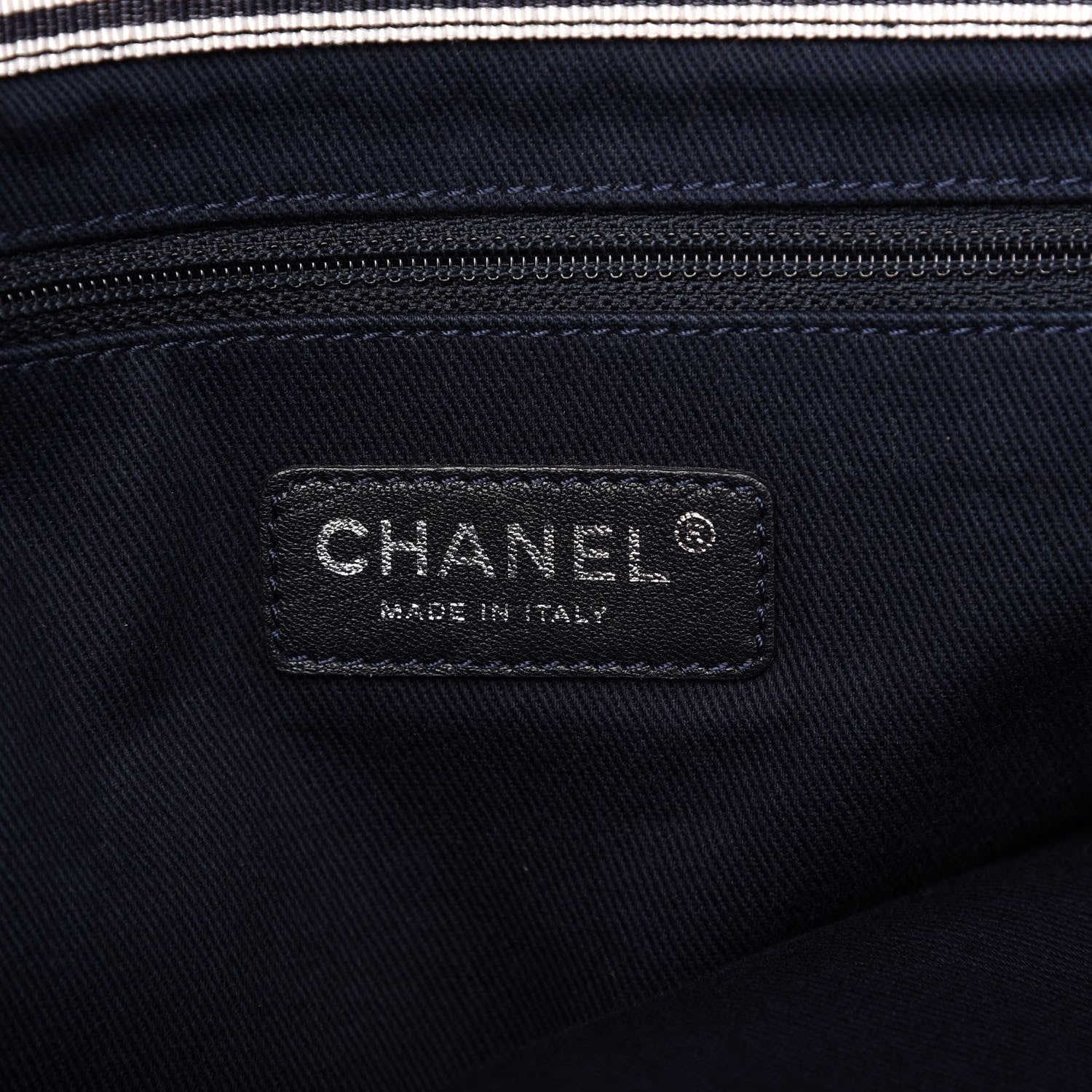 Chanel Denim Large Shopping Tote Blue 8 of 10