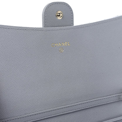 Chanel Caviar Quilted Phone Holder Wallet on Removable Chain Grey 7 of 13